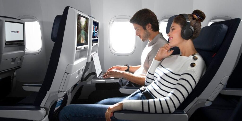 Keep the Entertainment going with Air France Premium Economy Cabins