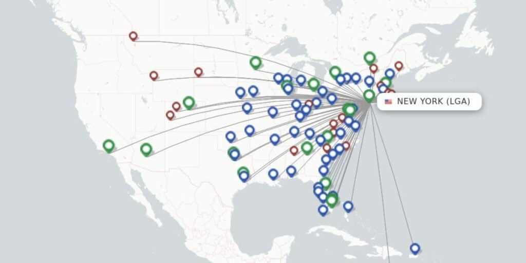 List of Delta Direct Flights from NYC 