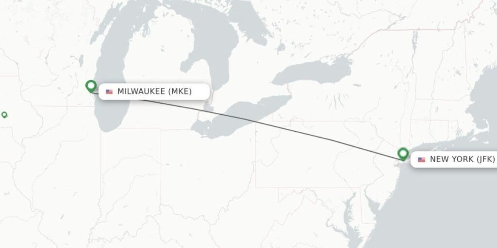 Delta Newly Added Nonstop Flights from MKE to New York\'s JFK