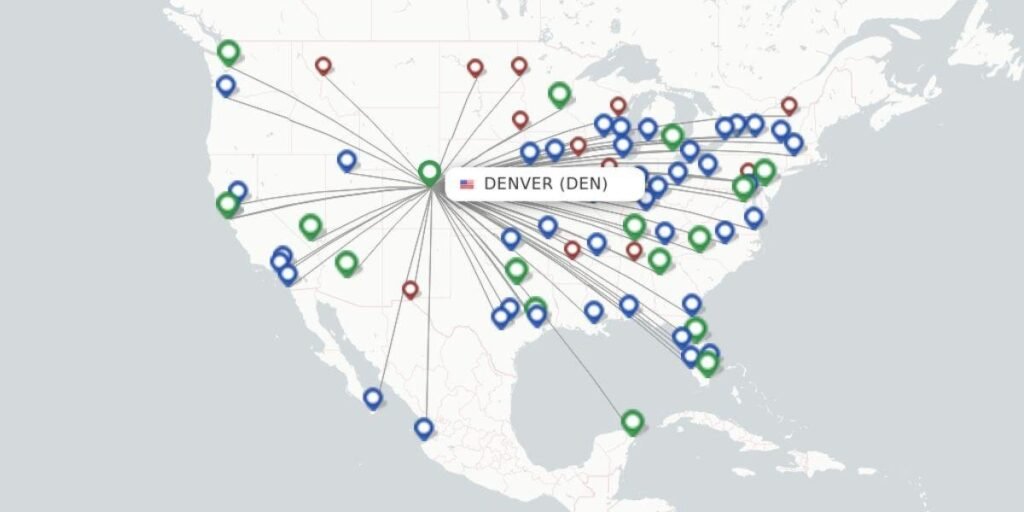 Frontier Airlines Flights Destinations (Domestic/International)