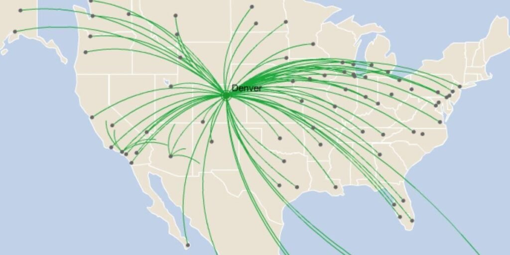 Frontier Airlines Hub at Denver