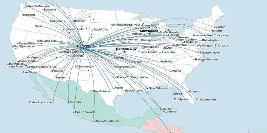 Frontier Airlines Non-Stop Flights from Denver