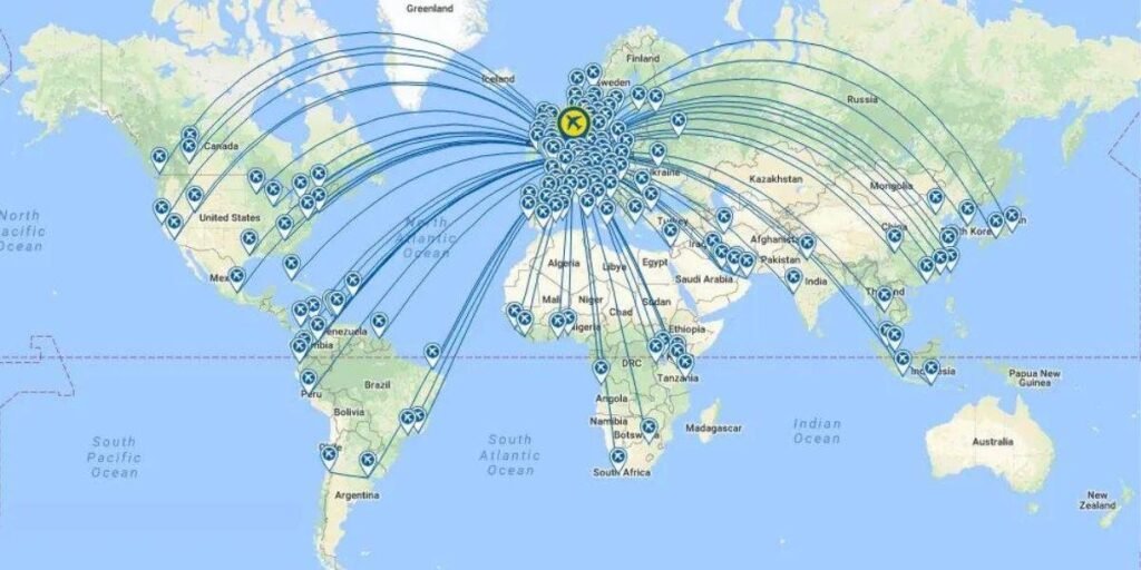 KLM Airlines Non-stop Flights