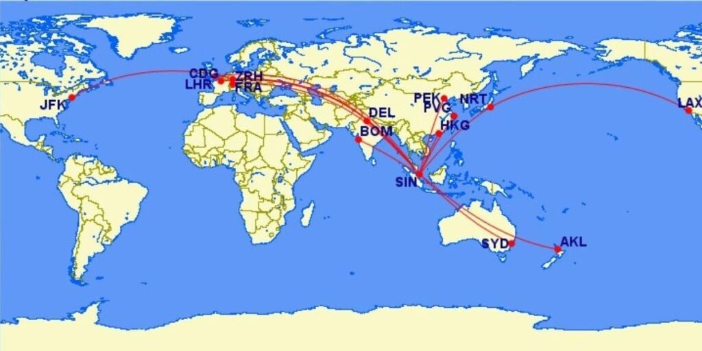 Singapore Airlines Flights Destinations